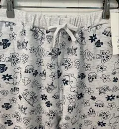 ムーミン総柄裏起毛ルームパンツ L L