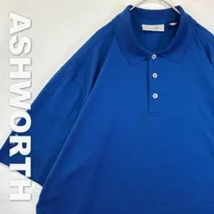 2073 ASHWORTH ポロシャツ XL ブルー ビッグシルエットのサムネイル