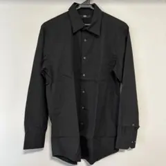★ユニクロ・UNIQLO ブラック Mサイズ 長袖シャツ★