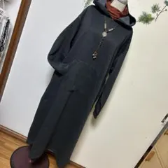 大きいサイズ裏起毛ワンピース長め