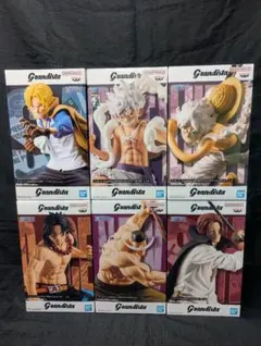 ワンピース Grandista 全６点SET ルフィ/エース/サボ/赤髪/白髭