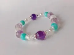 幸運と財運を引き寄せる ★*゜アメジスト＆アマゾナイト