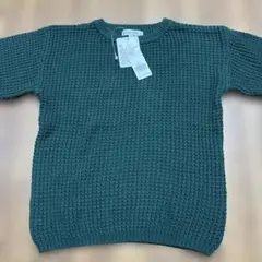 GLOBAL WORK ダークグリーン ニットセーター M