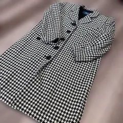 CARA O CRUZ 千鳥格子柄 ロングコートのサムネイル
