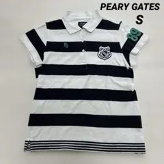 PEARLY GATES レディース ゴルフ 半袖 ポロシャツ ボーダー S