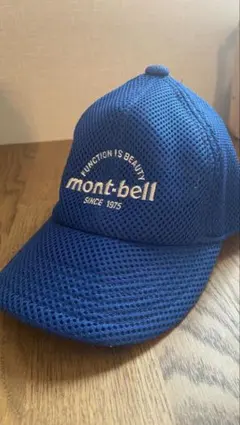 mont-bell キッズ メッシュキャップ ブルー