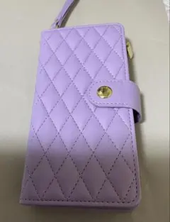 ラベンダー キルティング iPhoneケース