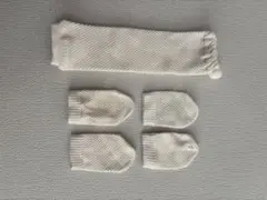 中川政七商店　ベビーミトン　レッグウォーマー　セット　鹿子編み　白