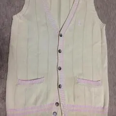 イーストボーイ ベスト(ベージュ♡ピンクライン)