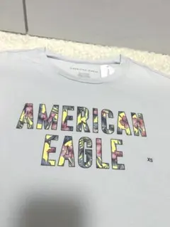 アメリカンイーグル　Tシャツ　花柄ロゴ
