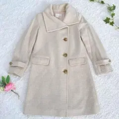 Rouge vif ルージュヴィフ アンゴラ混 ロングコート ベージュのサムネイル