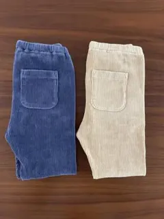 【新品未使用】2枚セットUNIQLOコーデュロイライクレギンス 110サイズ
