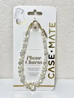 新品 スマホストラップ パール クリスタル CASE-MATEスマホアクセサリー