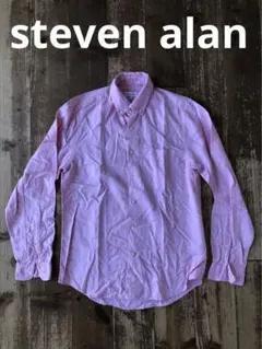 steven alan スティーブンアラン 長袖シャツ ピンク XS USA製