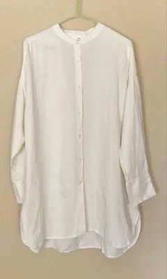 UNIQLO レディース　バンドカラー長袖シャツ