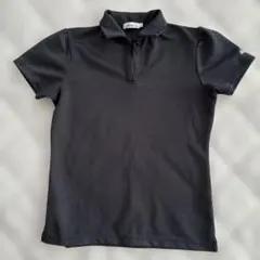 ellesse ブラック 半袖ポロシャツ M