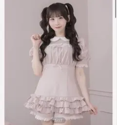 桃*♡様 pium ネクタイ付きレイヤードワンピース 桃*♡様 pium ネクタイ付きレイヤードワンピース - メルカリ
