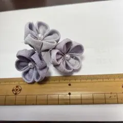 つまみ細工の髪飾り＆ブローチ