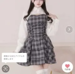 リボン付きチェック柄ワンピース 長袖ボレロセット リボン付きチェック柄ワンピース 長袖ボレロセット - メルカリ