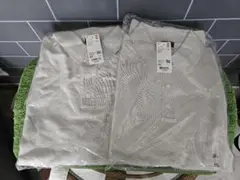 ユニクロ ウォッシャブルニットポロセーター半袖 2枚セット 4XL