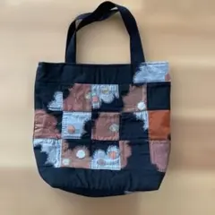 パッチワーク花柄トートバッグ. 手作り