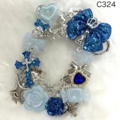 C324♡チェキケース♡トレカ♡フォトホルダー♡キーホルダー♡デコ♡地雷系♡ゴテ