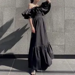 eimy istoire ブラック ワンピースGYPSOPHILE DRESS - メルカリ