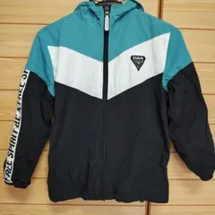 子供用　裏フリースジャンパー　ウインドブレーカー　ジップアップ　フード　140