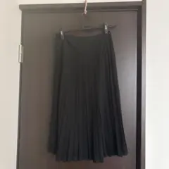 a.v.v ブラック プリーツロングスカート