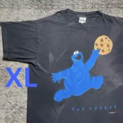 ヴィンテージ セサミストリート グローバー ブラックアウト 90's T