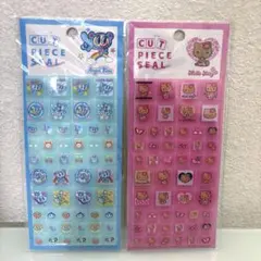 エンジェルブルー　日焼けキティ　カットピースシール　タイルシール