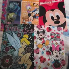 ディズニーキャラクタークリアファイル5枚セット