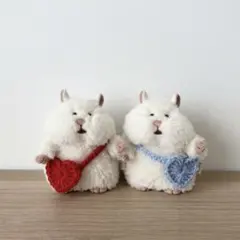 はむにぎり　ぬい服　らぶらぶペアポシェット