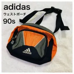アディダスadidasウェストポーチ90s黒オールドy2k古着00sヴィンテージ