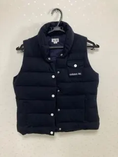 adidas ダウンベスト Mサイズ ネイビー