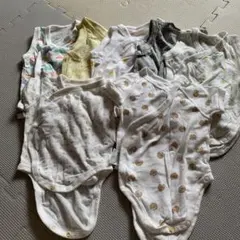 ユニクロ メッシュ肌着、コットン肌着、60サイズ計7枚