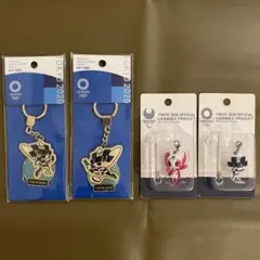 【限時特賣】東京2020奧運官方吉祥物鑰匙圈四件套