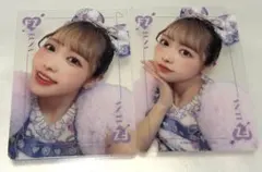 仲川瑠夏 アジアツアー クリアトレカ 2種 FRUITS ZIPPER