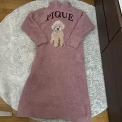 ジェラートピケ ワンピース 長袖