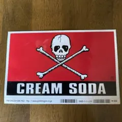 新品 未開封 クリームソーダ 正規品 CREAMSODA ブリキ 看板 プレート