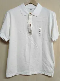 ユニクロ　ドライカノコポロシャツ　ホワイト　XL
