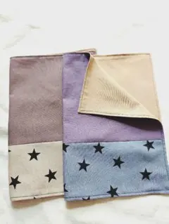 SALE ハンドメイド☆無地×星柄 ランチマット 2枚セット