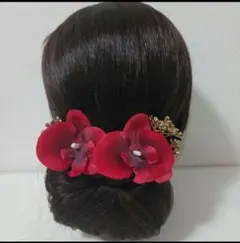 髪飾り4パーツ　成人式　卒業　ヘッドドレス