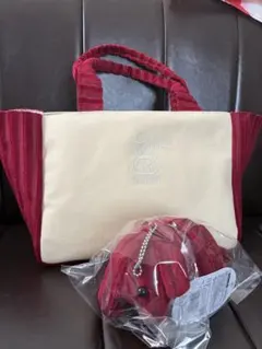 DOMDOM×コメダ珈琲店 横長バッグ·どむぞうくんキーホルダー