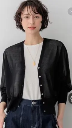 UNITED ARROWS シアー半袖カーディガン UNITED ARROWS シアー半袖カーディガン - メルカリ