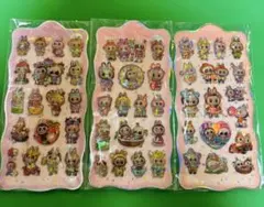 ラブブ☆ボンボンシール☆ドロップシール☆プクプクシール☆3枚セット