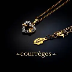 美品 ✨ ヴィンテージ クレージュ ラインストーン ハートモチーフ ネックレス