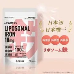 리포솜 철분 보충제 철분 비타민 엽산 30정 불임 여성 일본 헴철