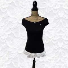 y2k 00s ۶•ৎ Burberry ピンクホース サマーニットのサムネイル