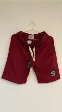 サイズ選べます♪レッド　ハーフパンツ　綿パン スウェット カジュアル スポーツ